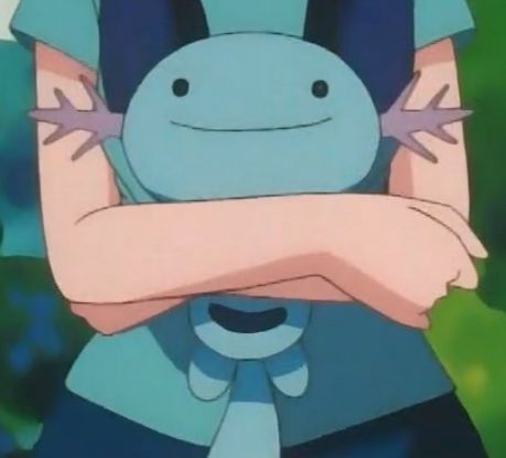 Wooper appears very happy to be held.