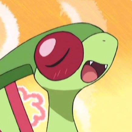 screenshot of a Flygon in the Pokémon anime with a proud look on its face 