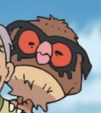 Screenshot of an old hoot-hoot in the Pokémon anime 
