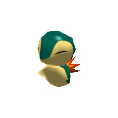 Picture of a cyndaquil from the game Pokémon rumble 