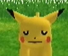 Screenshot of sad pikachu in Pokémon channel 