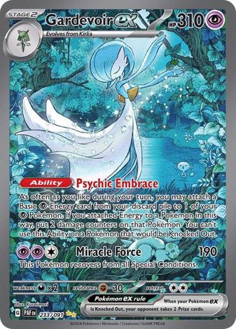 Full art Gardevoir card drawn by Kuroimori