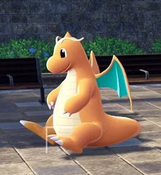 Screenshot of Dragonite sitting in Pokémon legends ZA