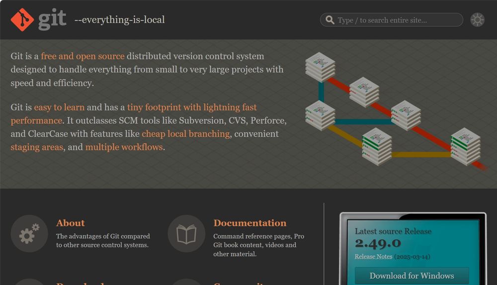 Dark mode for git-scm.com