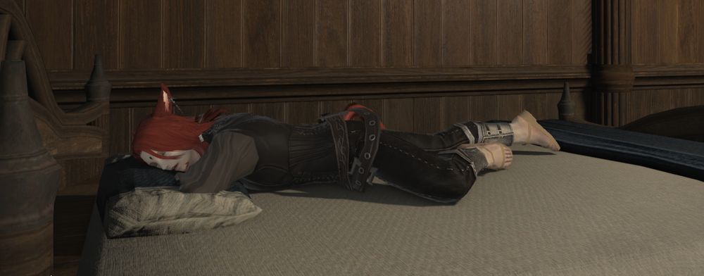 emotionally damaged miquo'te sleeps away the trauma