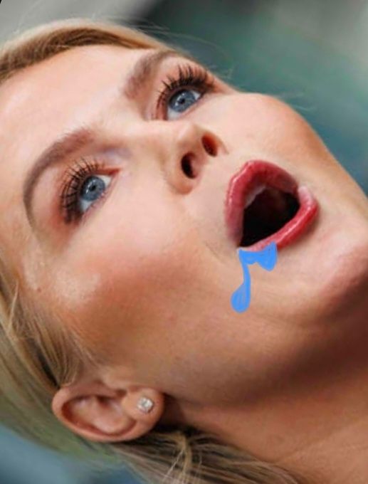 Kkkaroline Leavitt drooling over the thought of catching some of trumpys secretions