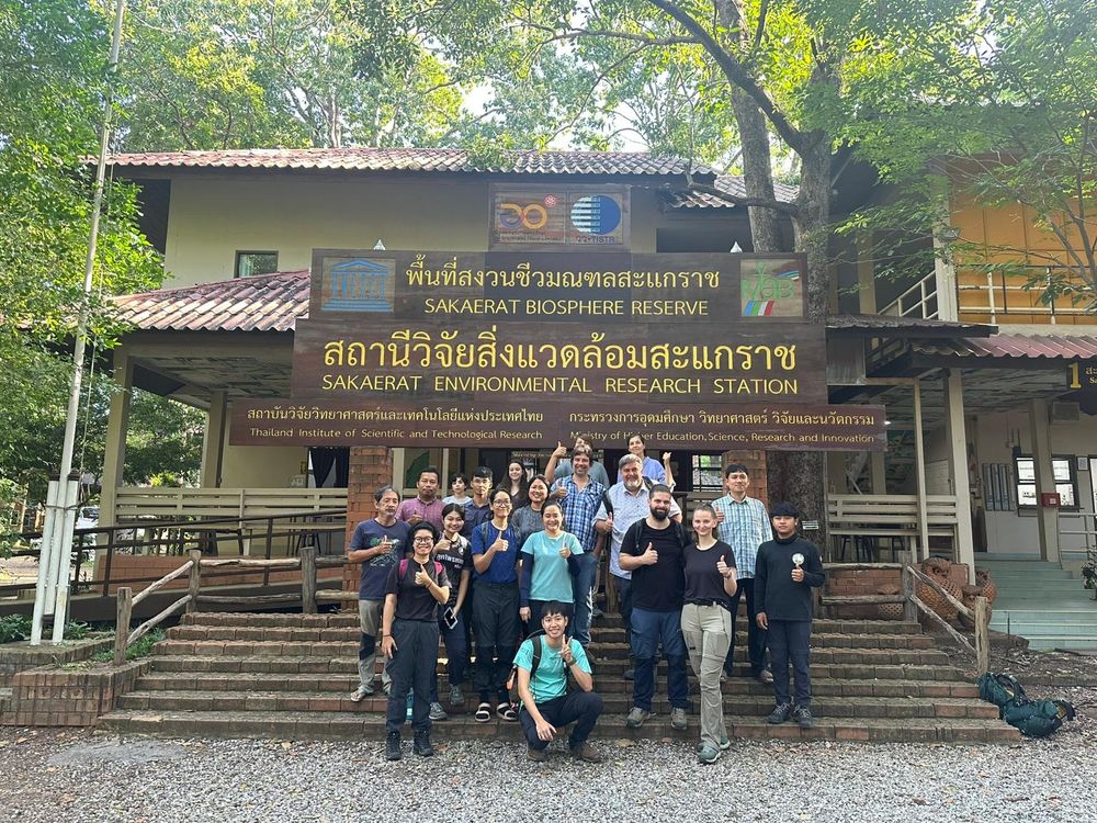 Large field team at Sakaerat Environmental Research Station 