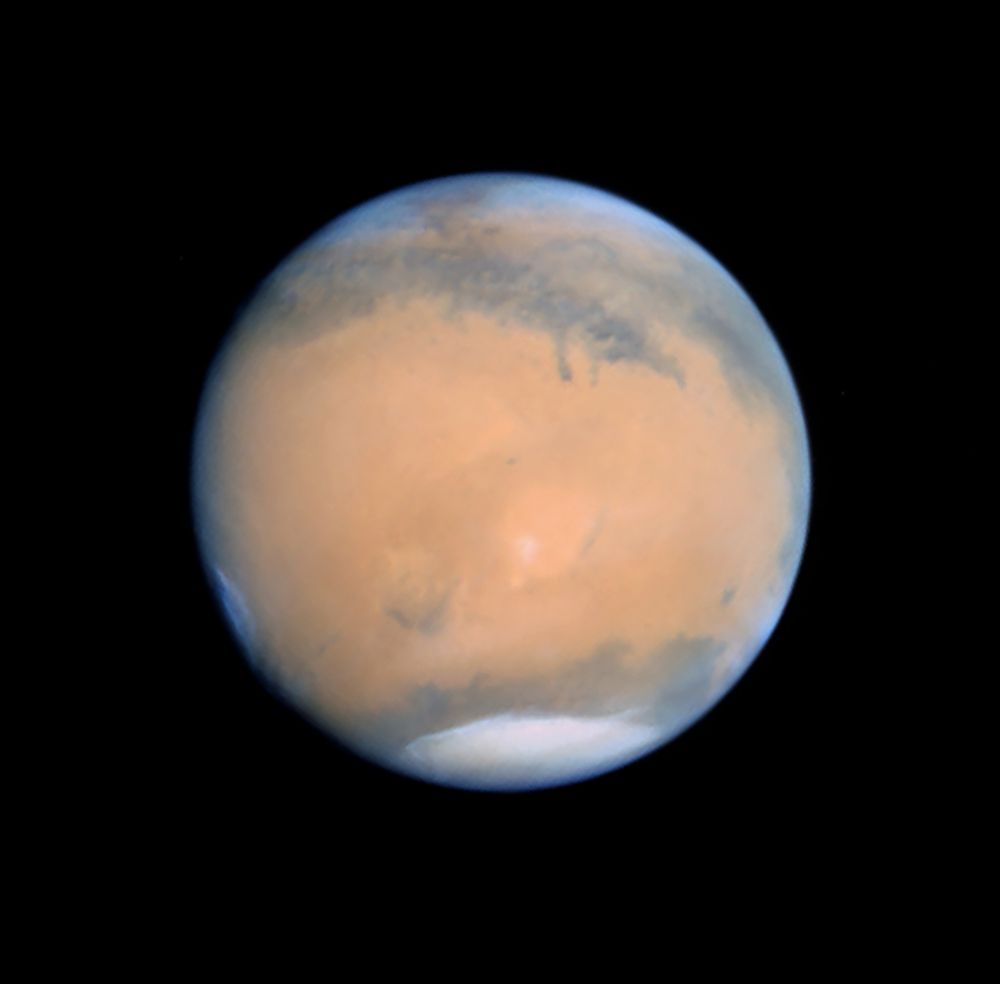 Mars, looking at the Elysium hemisphere.  