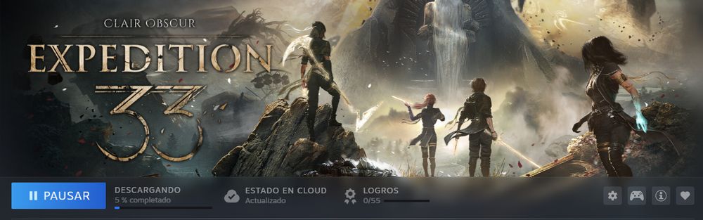 Imagen de descarga en Steam de Clair Obscur Expedition 33