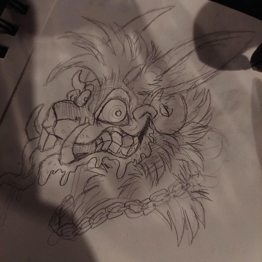 Little doodle I did at the table 
