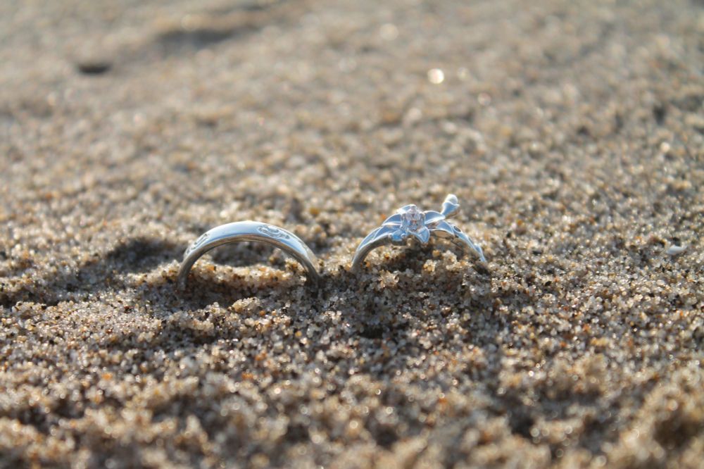 A couple of rings in the sand