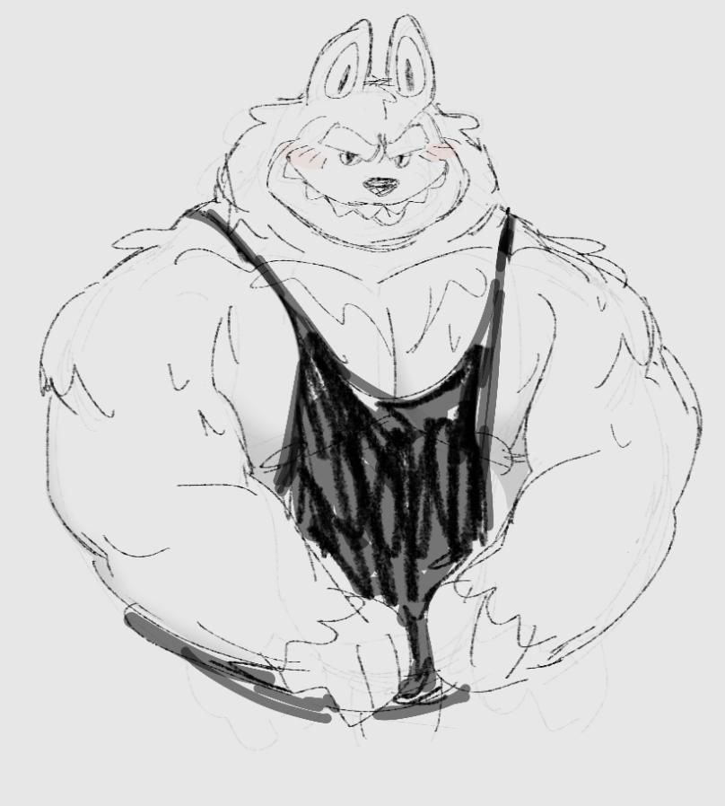 bara labubu flexing