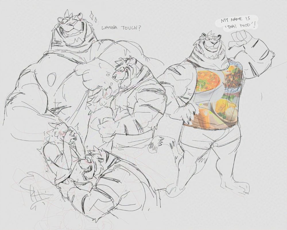 A tiger named 'Thai Food', showing you why he is liked by everyone and treats you with gentle loving touches, letting youtaste and feel him up