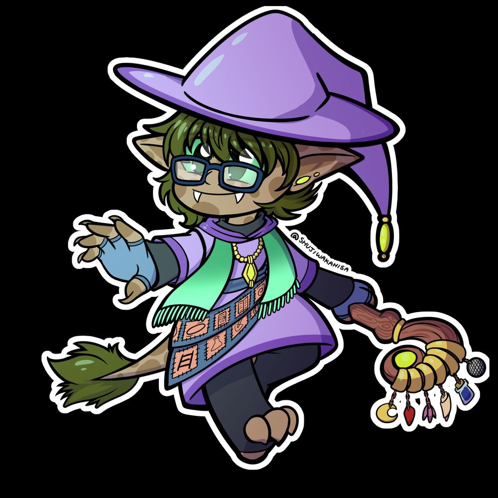 Breemana's OC Lychen Lighthart a mage who is casting a spell 