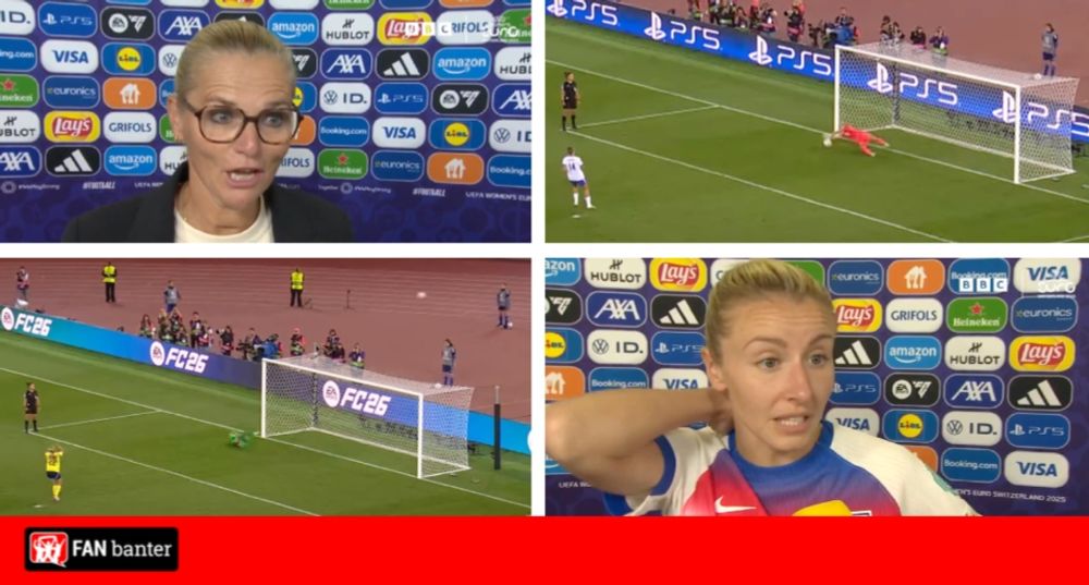 14 penalties, 5 scored, 9 missed/saved - England dramatically through to Women's Euros semi final - Fan Banter