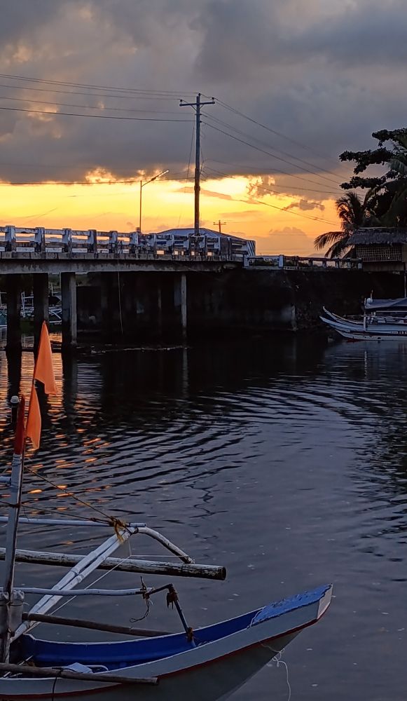 The village bridge. The road ends at our village. We have no hotels or bars but we do have a tiny crab canning business employing a handful of villagers. 
