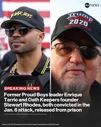 Breaking news
Former proud boys leader and oath keepers founder released from prison