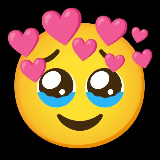 Gerührter Smiley mit Herzen.
Nicht geschüttelt.