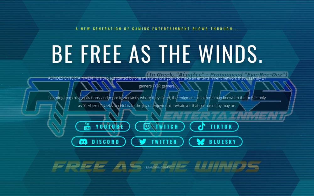 AERIDES ENTERTAINMENT - Free As the Winds