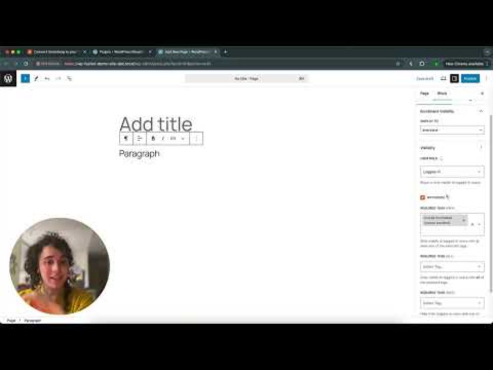 Block Visibility in WordPress
