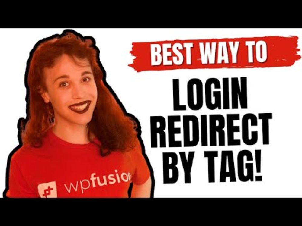 WordPress Login Redirect Based on Tag