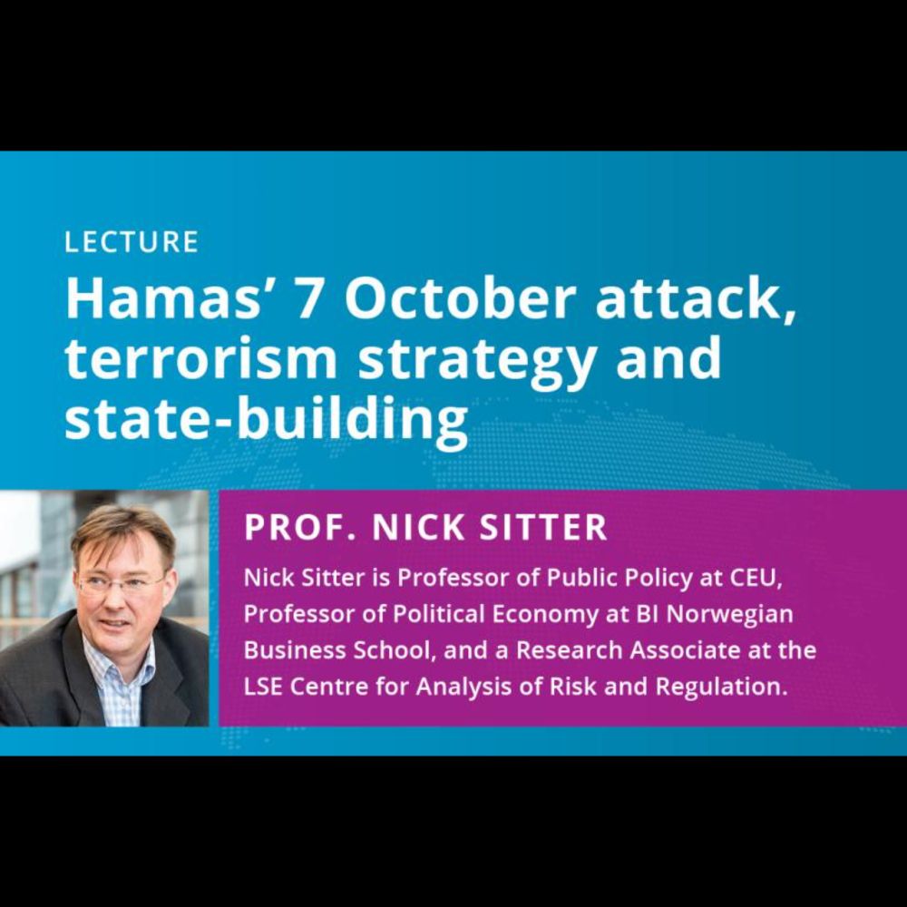 CEU Talks: Hamas’ 7 October Attack, Terrorism Strategy and State-building