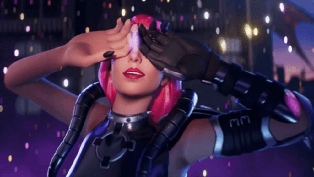 Fortnite Lady Gaga GIF