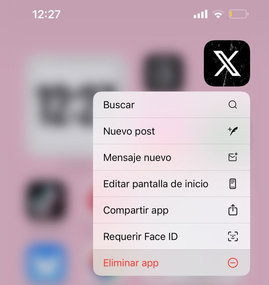 a screenshot of me finally deleting X(Twitter) from my phone

(also you can see that I have very low battery) 