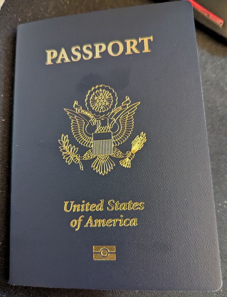 Cover of my new passport