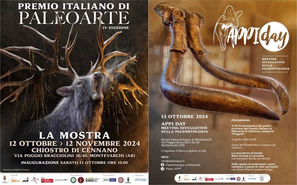 Premio Italiano di Paleoarte - IV edizione 2024 e APPI Day: il 12 e 13 ottobre a Montevarchi (AR) un weekend dedicato alla paleontologia – Pikaia