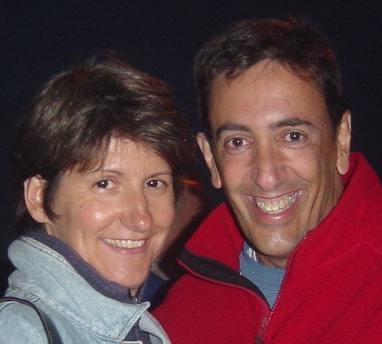 Me and my wife, standing side by side. Married 32 years today.