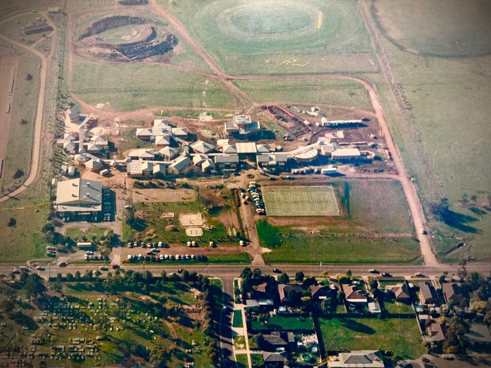 The school from the air
