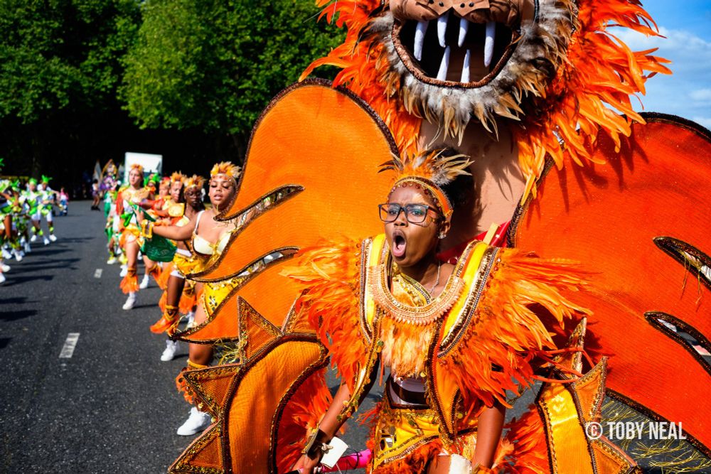 Nottingham carnival dancer is big costume