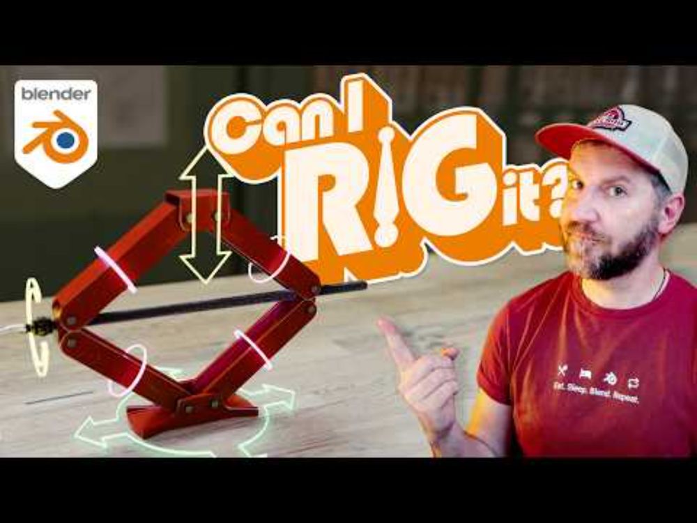 EASY Mechanical Rigging in Blender - How to rig a Car Jack