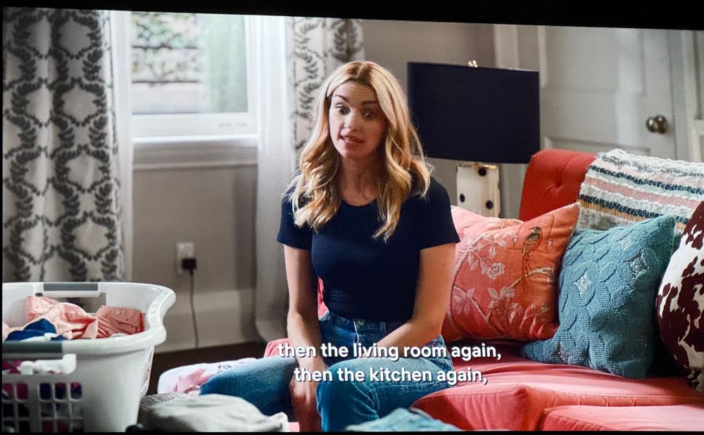 Georgia says: then the living room again, then the kitchen again