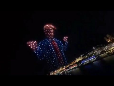 Viral drone show in Florida honours Donald Trump