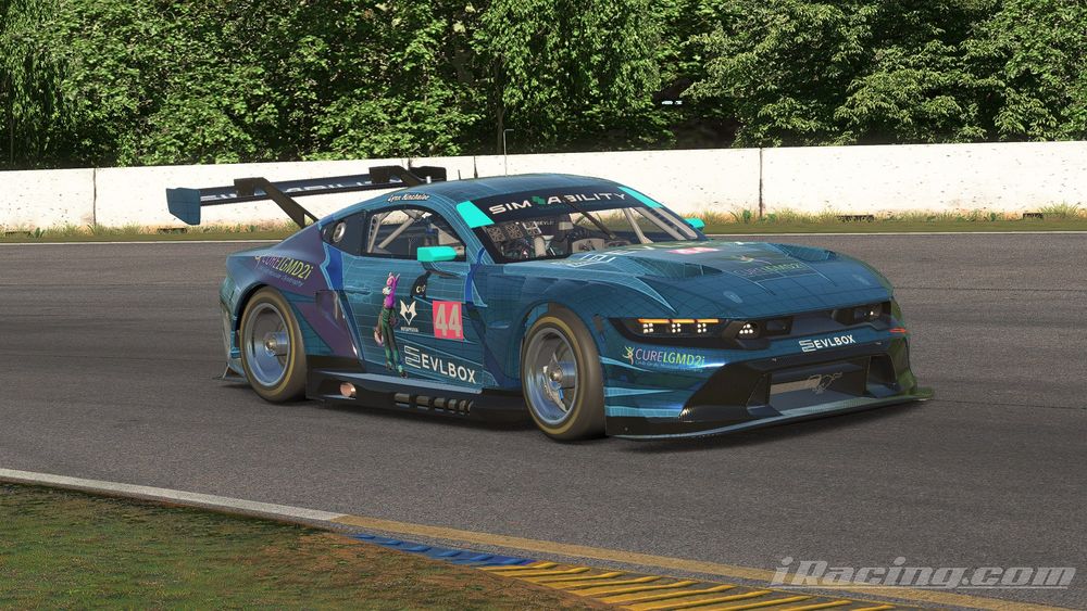 Ford Mustang GT3 in iRacing at Road Atlanta