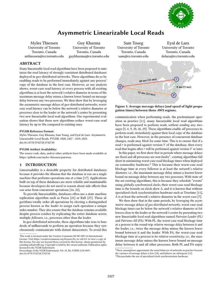 Thumbnail: Asymmetric Linearizable Local Reads