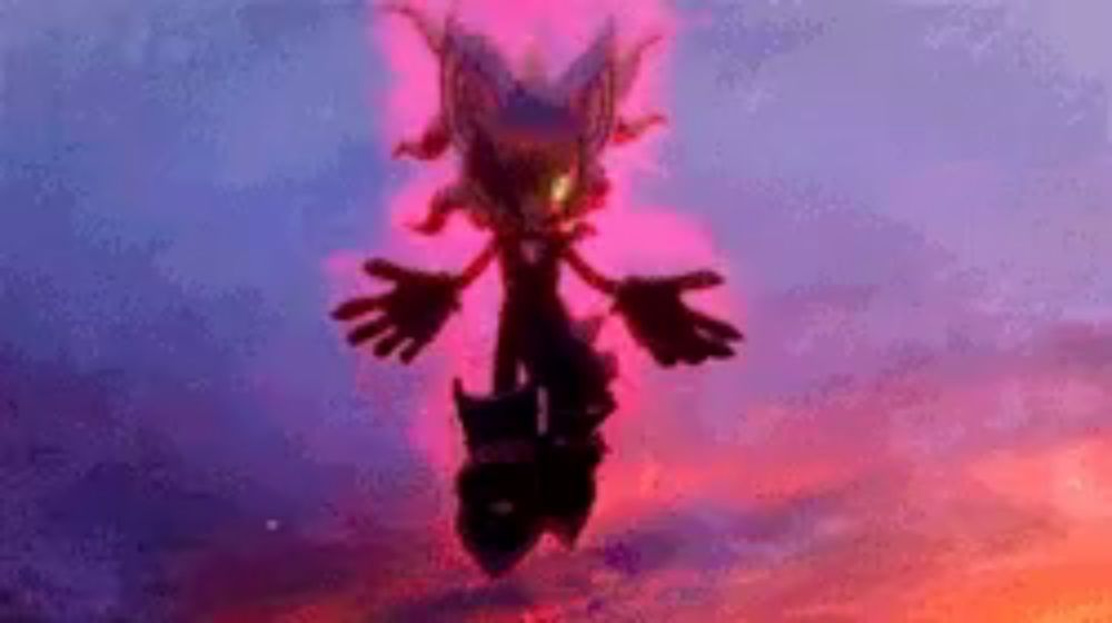 blaze the cat from sonic the hedgehog is flying through the air with his arms outstretched .