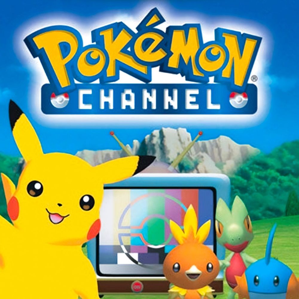 Image shows the cover image for the Nintendo GameCube game  "Pokemon Channel"