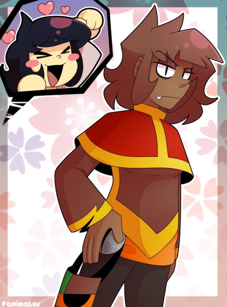 Kazu swooning over her husband in his shapeshifted feminine form because she's big on Pretty Girls