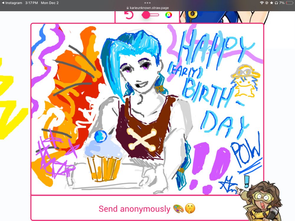 birthday drawing for a moot