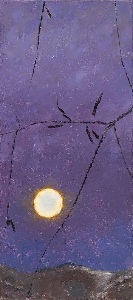 Moon rising above the Sangre de Cristo Mountains in Taos, New Mexico—the Land of Enchantment!

Full Moon over Mountain, Taos, original oil on canvas, 36" x 16"

Original paintings and prints © Seamus Berkeley.

https://seamusberkeley.com/shop-for-art/full-moon-over-mountain-taos/