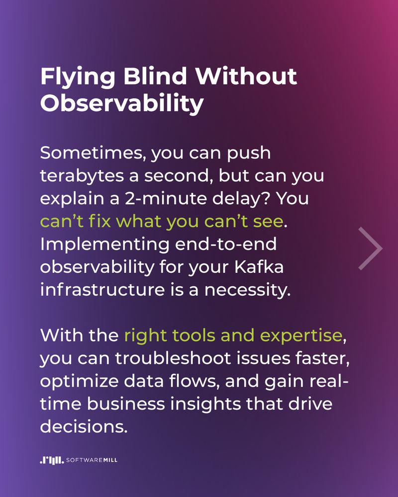 The importance of observability in data streaming.