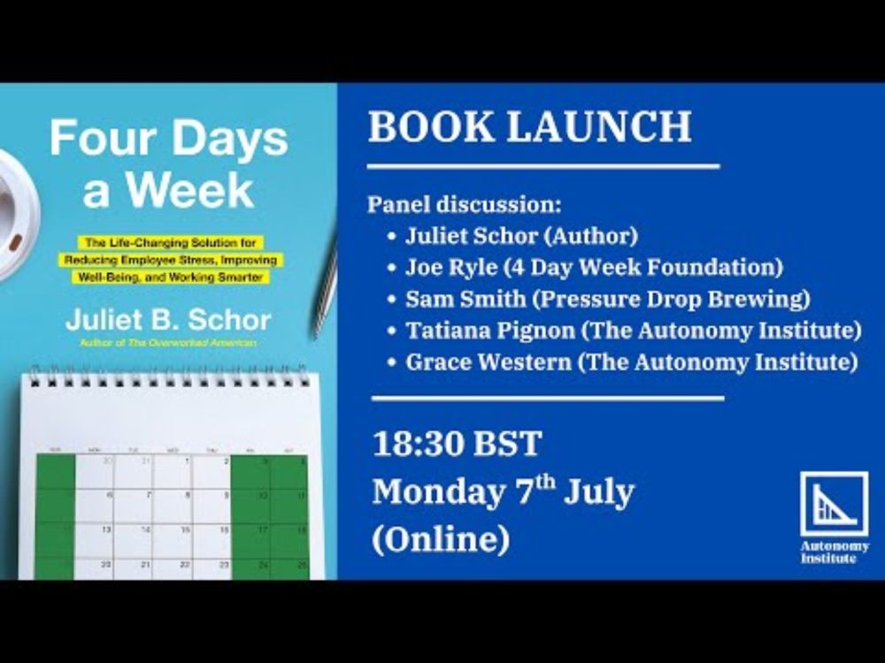 Book Launch | 'Four Days a Week' with Author Juliet Schor