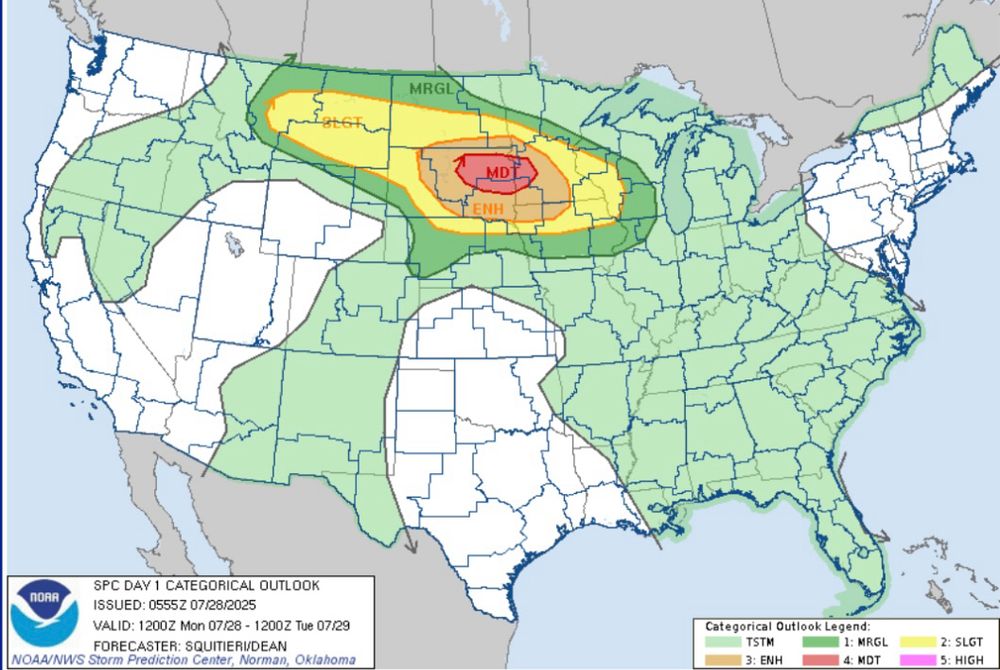 SPC day one outlook