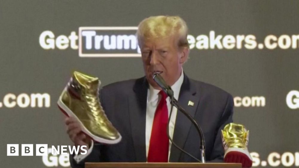 Donald Trump launches own-brand shoes after $355m fraud fine