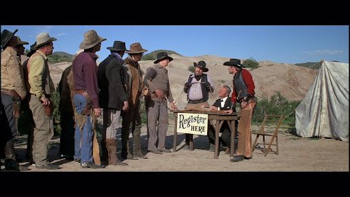 the recruitment scene from blazing saddles
