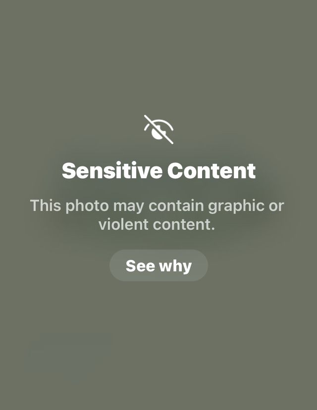 Sensitive content. This photo may contain graphic or violent content. See why…