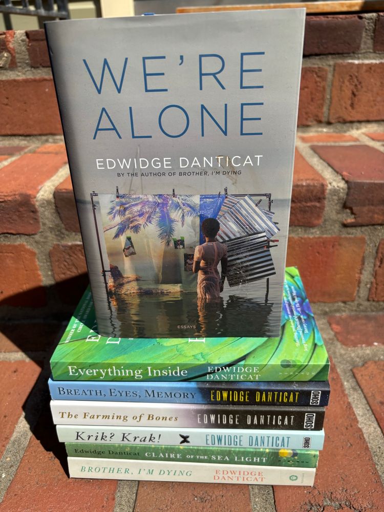 Stack of Edwidge’s Danticat books